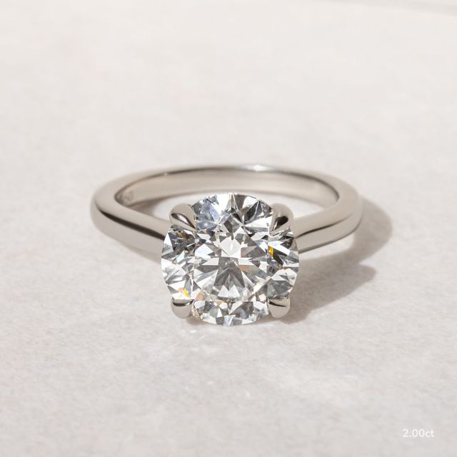 Serena White Gold Solitaire Engagement Ring