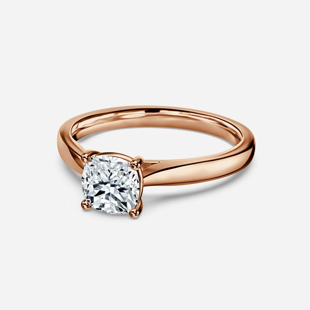 Serena Rose Gold Solitaire Engagement Ring