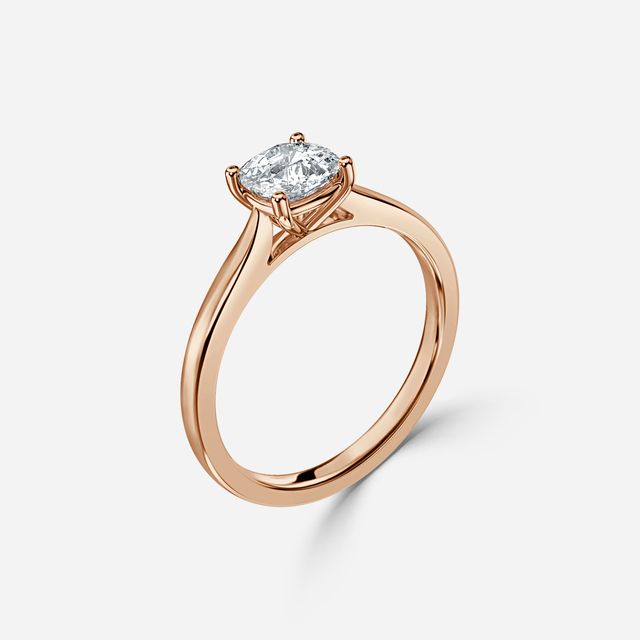 Serena Rose Gold Solitaire Engagement Ring