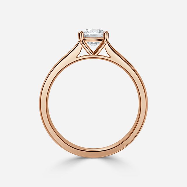 Serena Rose Gold Solitaire Engagement Ring