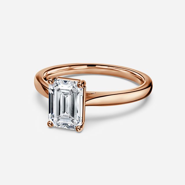 Serena Rose Gold Solitaire Engagement Ring