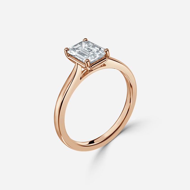 Serena Rose Gold Solitaire Engagement Ring