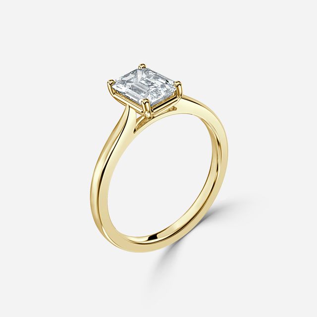 Serena Yellow Gold Solitaire Engagement Ring