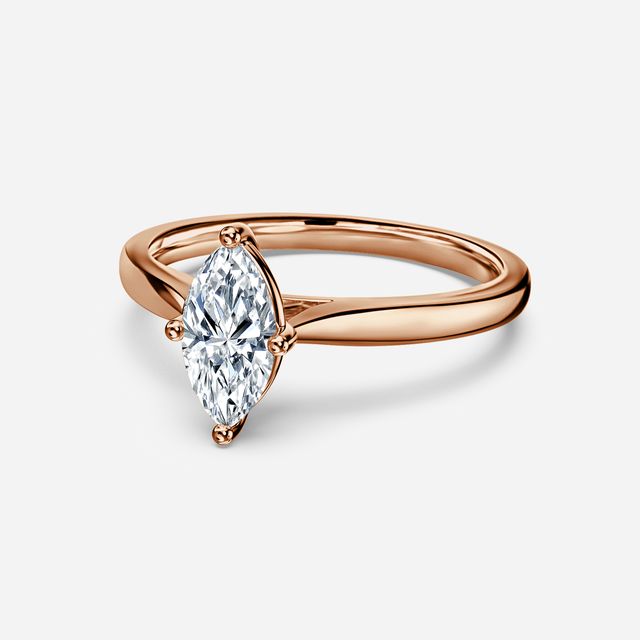 Serena Rose Gold Solitaire Engagement Ring