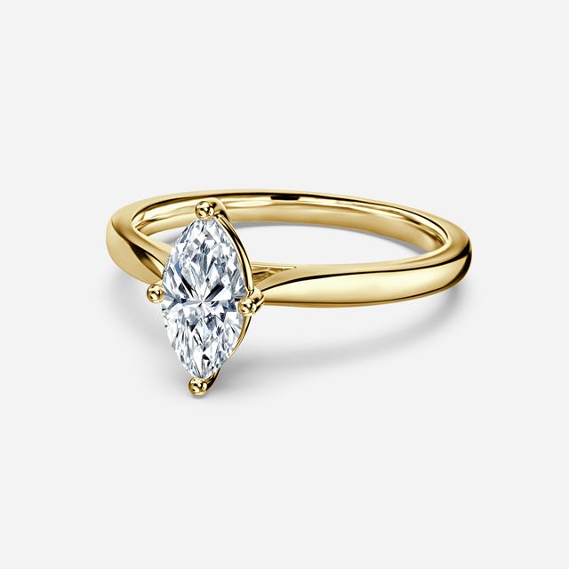 Serena Yellow Gold Solitaire Engagement Ring