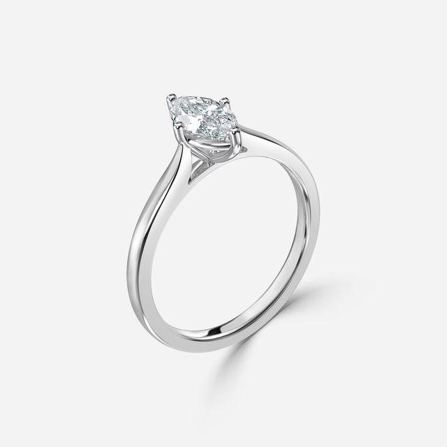 Serena White Gold Solitaire Engagement Ring