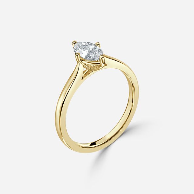 Serena Yellow Gold Solitaire Engagement Ring