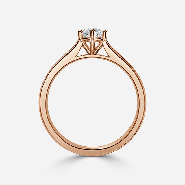 Serena Rose Gold Solitaire Engagement Ring