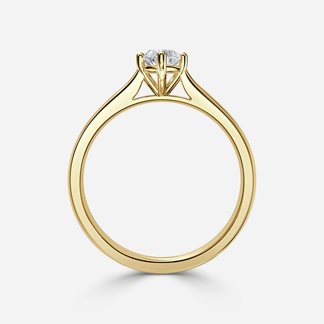 Serena Yellow Gold Solitaire Engagement Ring