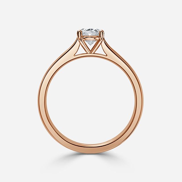 Serena Rose Gold Solitaire Engagement Ring