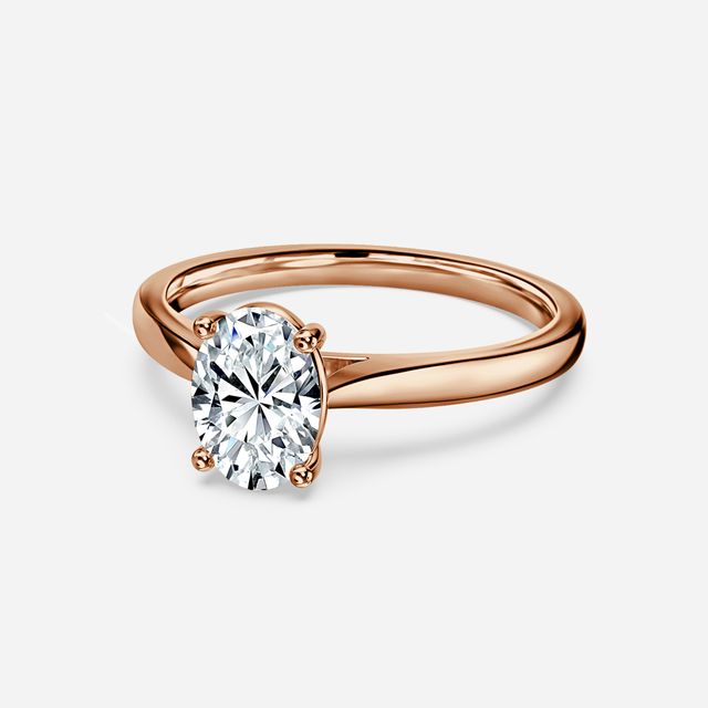 Serena Rose Gold Solitaire Engagement Ring