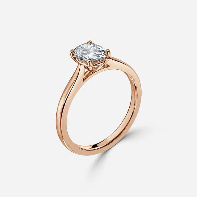 Serena Rose Gold Solitaire Engagement Ring