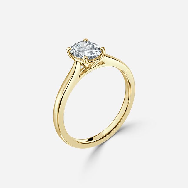 Serena Yellow Gold Solitaire Engagement Ring