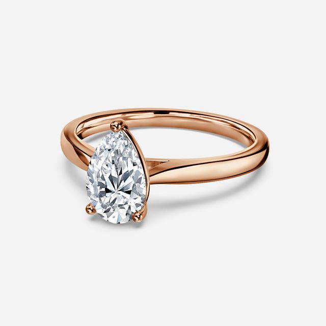 Serena Rose Gold Solitaire Engagement Ring