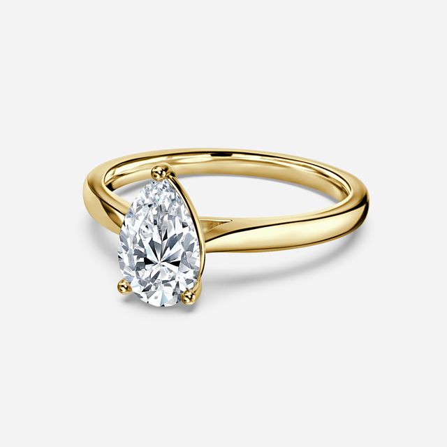 Serena Yellow Gold Solitaire Engagement Ring
