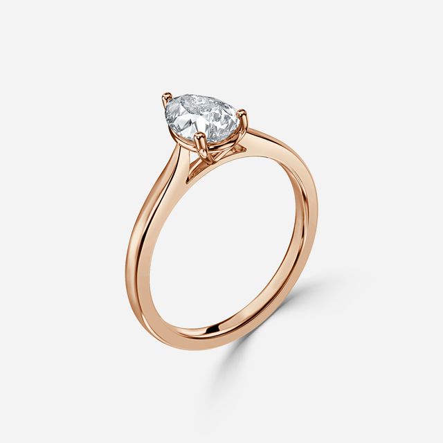 Serena Rose Gold Solitaire Engagement Ring