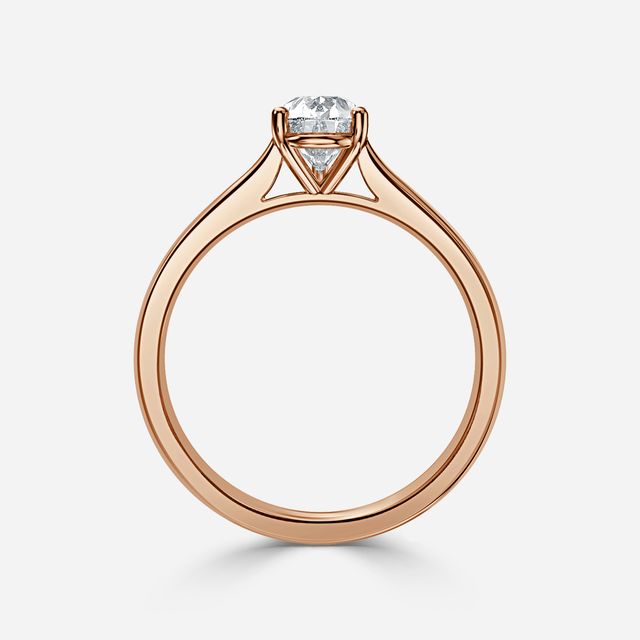 Serena Rose Gold Solitaire Engagement Ring