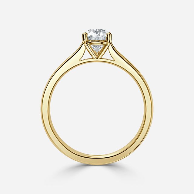 Serena Yellow Gold Solitaire Engagement Ring