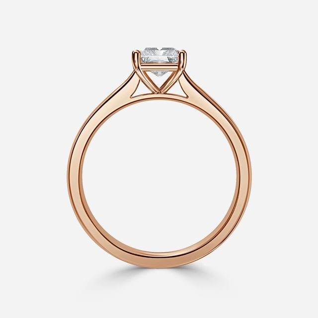 Serena Rose Gold Solitaire Engagement Ring