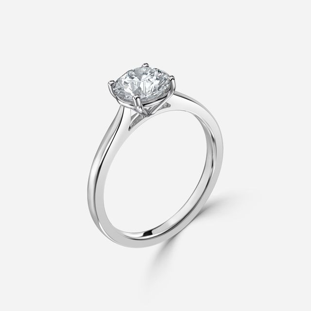 Serena Platinum Solitaire Engagement Ring