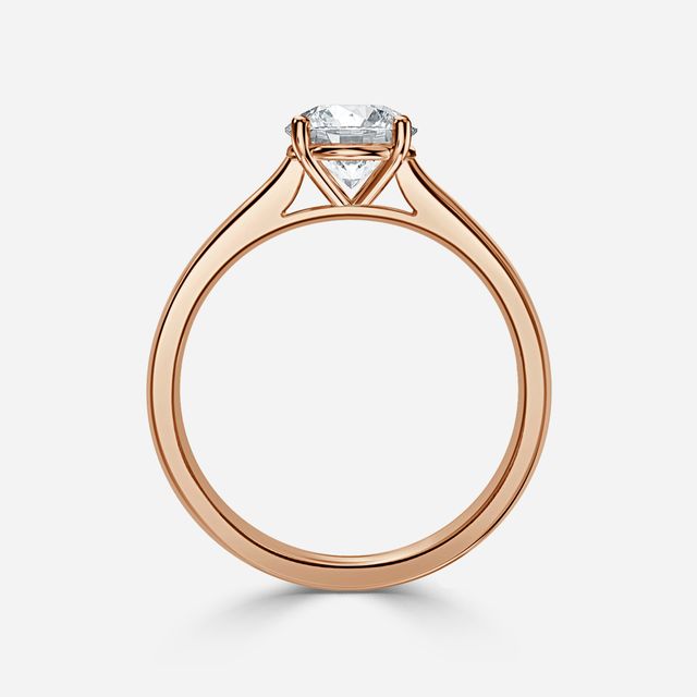 Serena Rose Gold Solitaire Engagement Ring