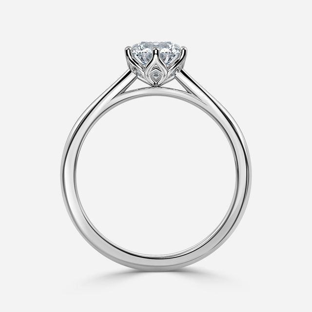 Jemini Platinum Engagement Ring