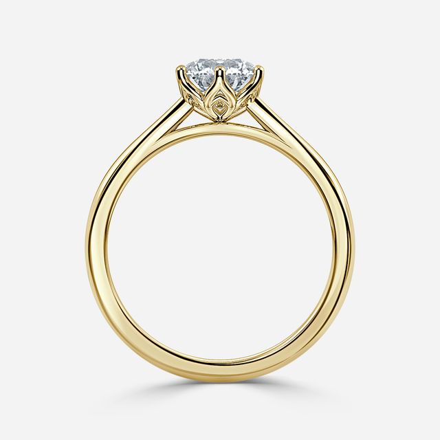 Jemini Yellow Gold Engagement Ring