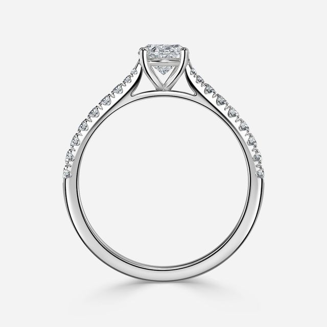 Florian Platinum Pave Engagement Ring