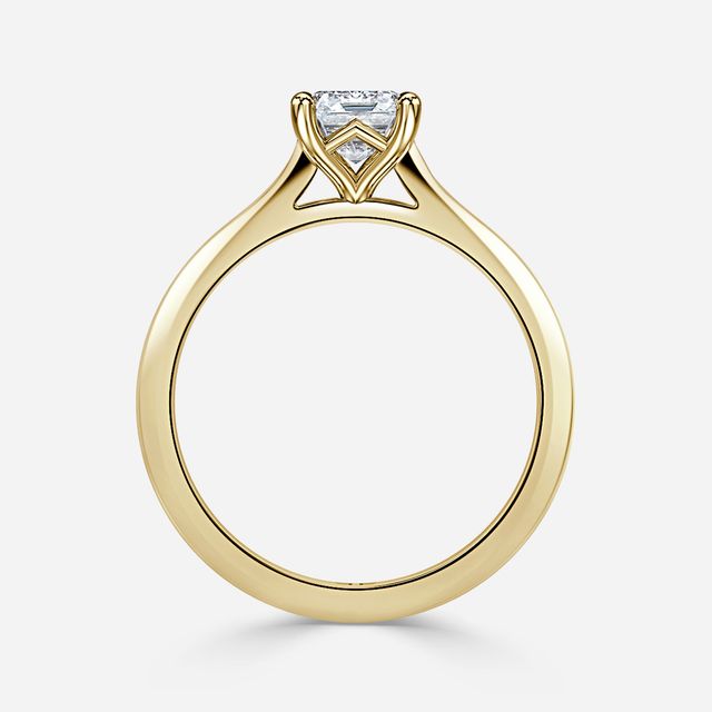 Tulip Yellow Gold Solitaire Engagement Ring