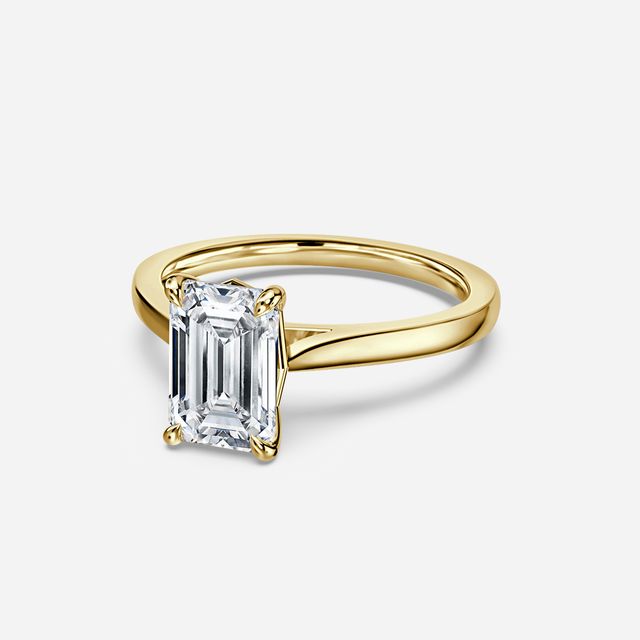 Tulip Yellow Gold Solitaire Engagement Ring