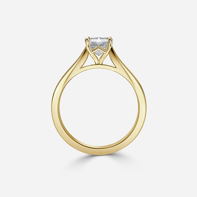 Tulip Yellow Gold Solitaire Engagement Ring