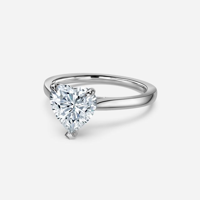Tulip Platinum Solitaire Engagement Ring