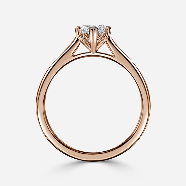 Tulip Rose Gold Solitaire Engagement Ring