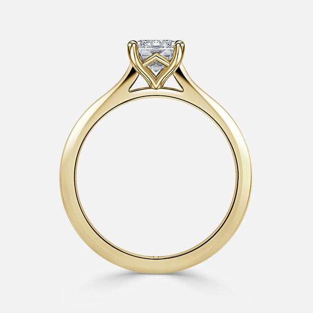 Tulip Yellow Gold Solitaire Engagement Ring