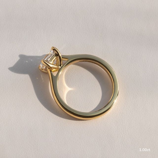 Avery Yellow Gold Solitaire Engagement Ring