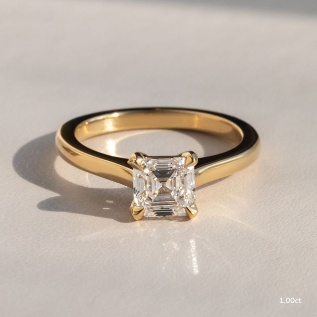 Avery Yellow Gold Solitaire Engagement Ring