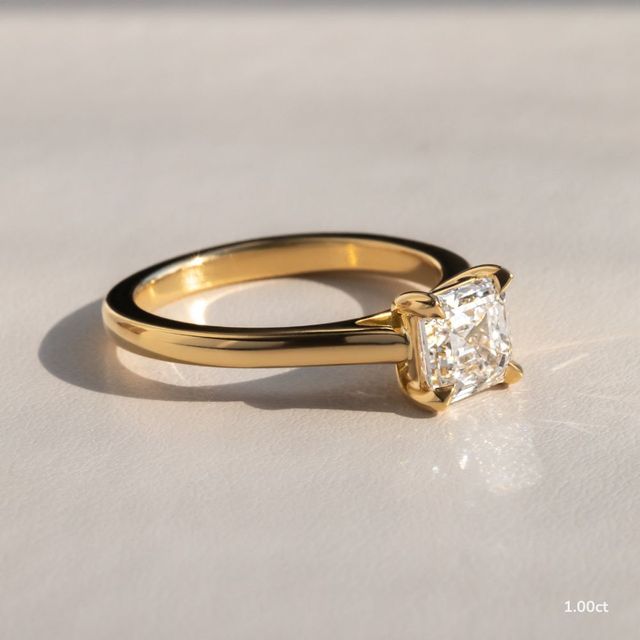 Avery Yellow Gold Solitaire Engagement Ring