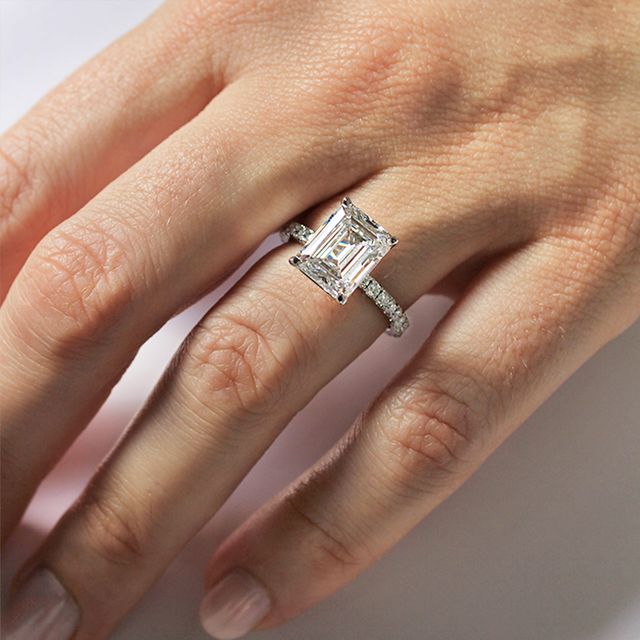 Florian Platinum Pave Engagement Ring