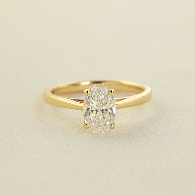 Serena Yellow Gold Solitaire Engagement Ring