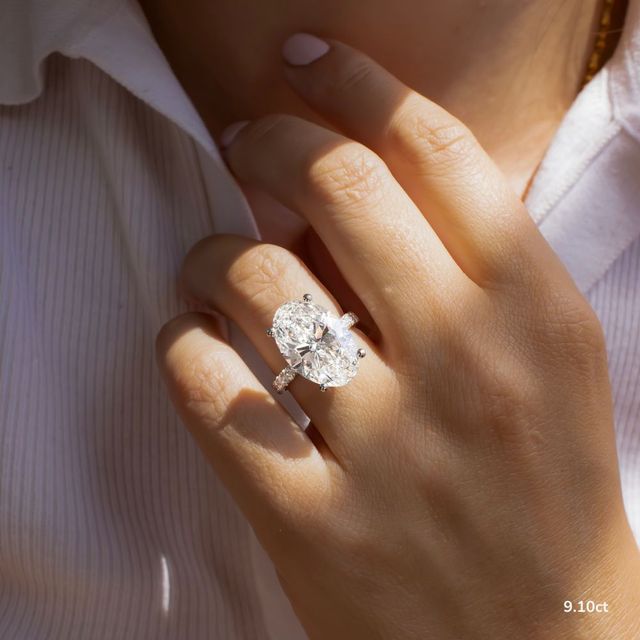 Jessica Platinum Pave Engagement Ring