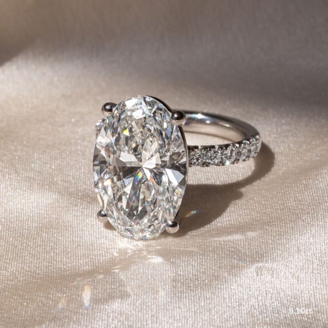 Jessica Platinum Pave Engagement Ring
