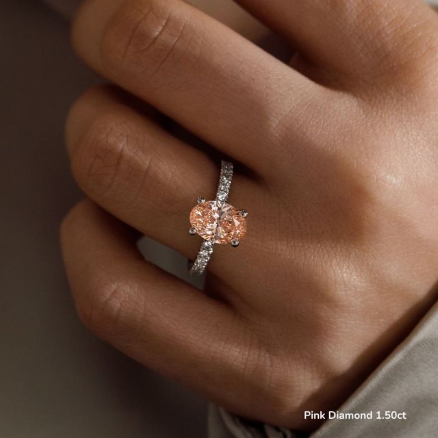 Jessica White Gold Pave Engagement Ring