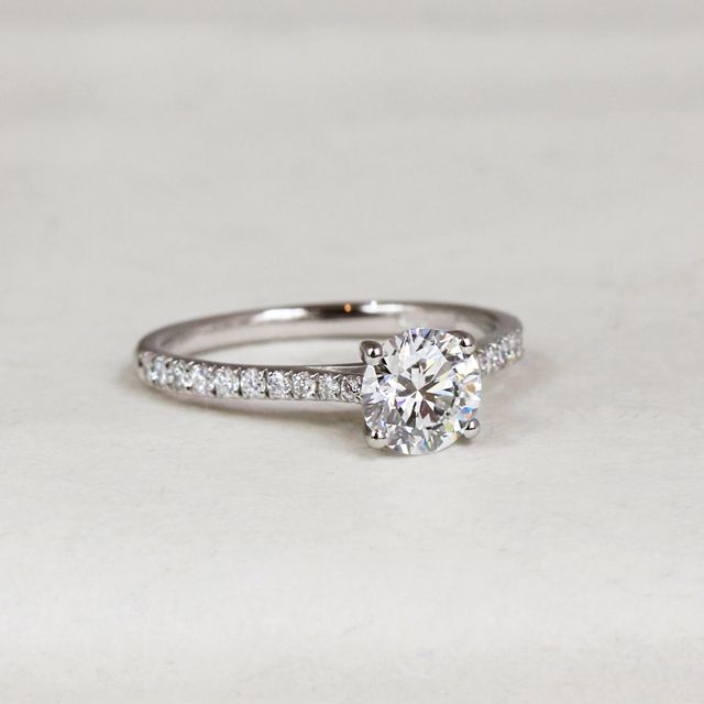 Florian Platinum Pave Engagement Ring