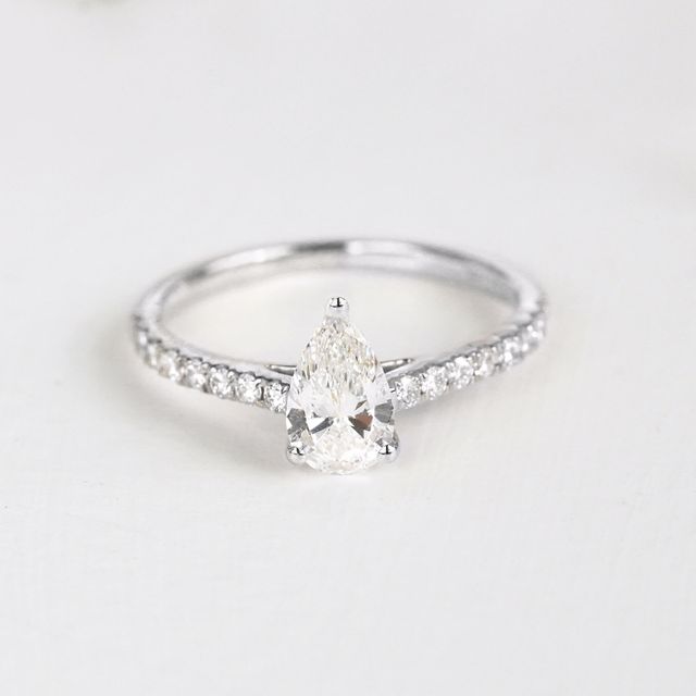 Florian Platinum Pave Engagement Ring