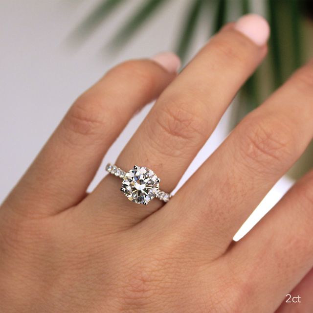 Florian Platinum Pave Engagement Ring