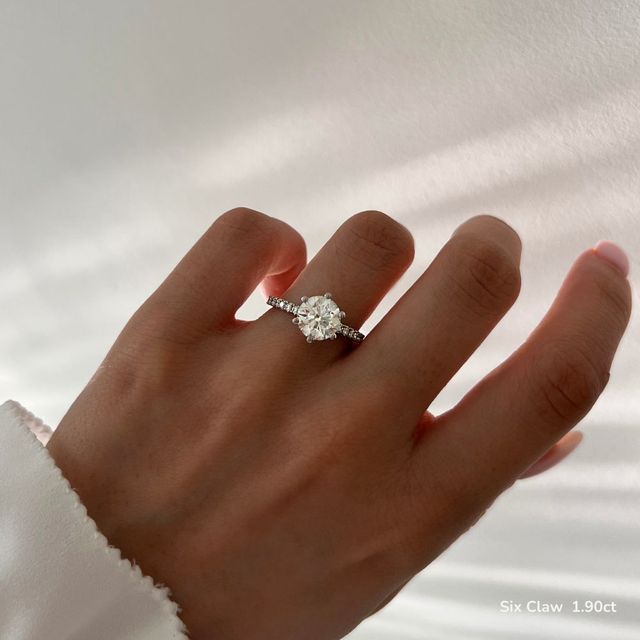 Jessica Platinum Pave Engagement Ring