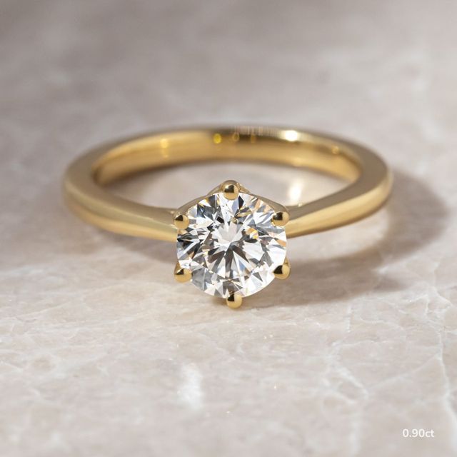 Jemini Yellow Gold Engagement Ring
