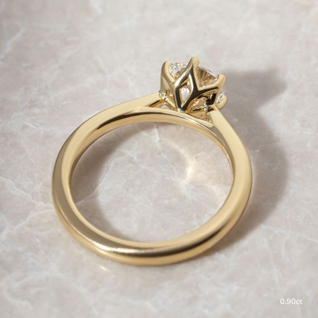 Jemini Yellow Gold Engagement Ring