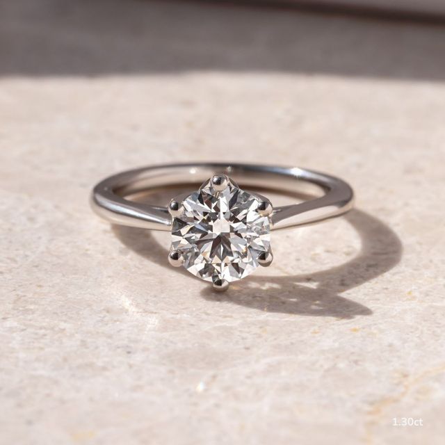 Jemini Platinum Engagement Ring