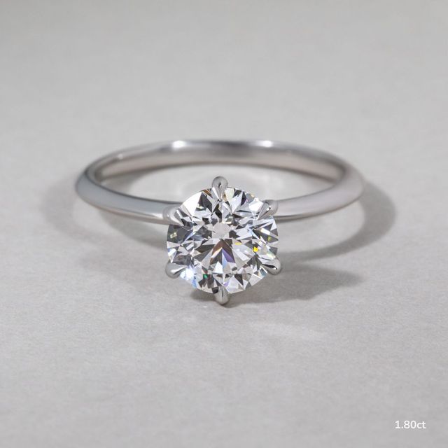 Kylie White Gold Solitaire Engagement Ring